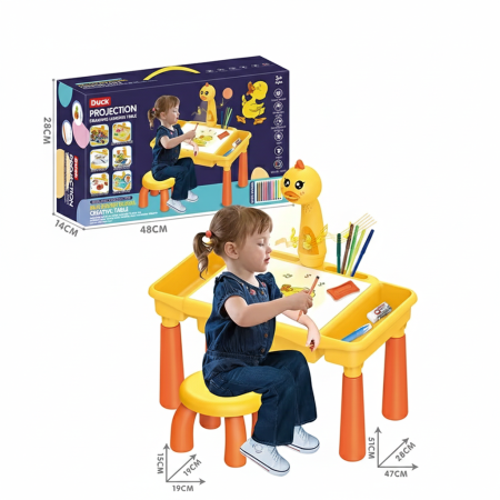 طاولة بروجكتر مرسم مع كرسي